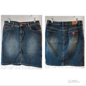 Guess stretch jeans skirt
